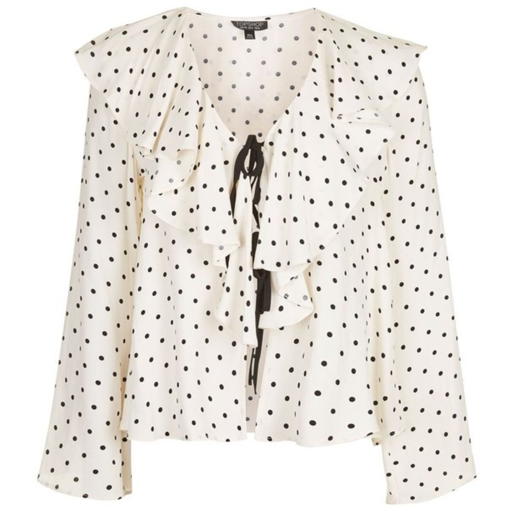 Polka dot bed blouse